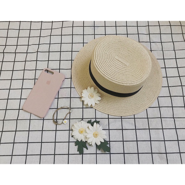 Mũ cói gaucho vintage