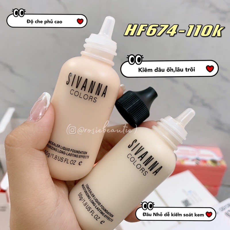 Kem nền Sivanna lọ tròn HF674 | BigBuy360 - bigbuy360.vn