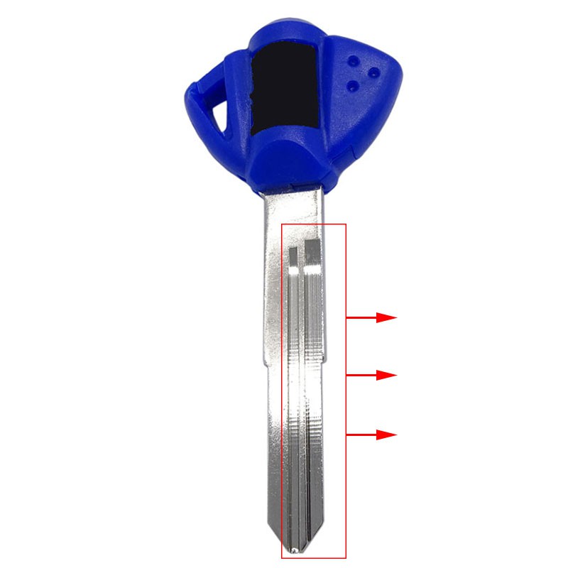 Xe Máy Trống Chìa Khóa Uncut Lưỡi Cho Suzuki GSXR600 750 1000 1300 SV650 1000 Chìa Khóa Xe Máy Trống Có Lưỡi Dao Đen / Đỏ / Xanh Dương