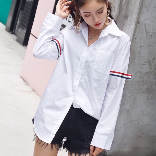 [Mã WAMST111 giảm 15k đơn 99k] ÁO SƠ MI QUỐC DÂN VIỀN TAY SIÊU HÓT CHO BẠN NỮ | BigBuy360 - bigbuy360.vn