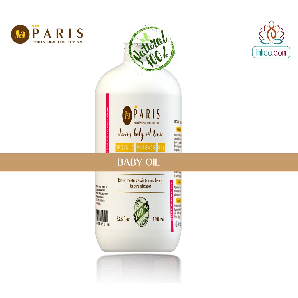 Dầu Massage Baby Oil chai 1 lít- Baby Massage Oil For Spa/Home