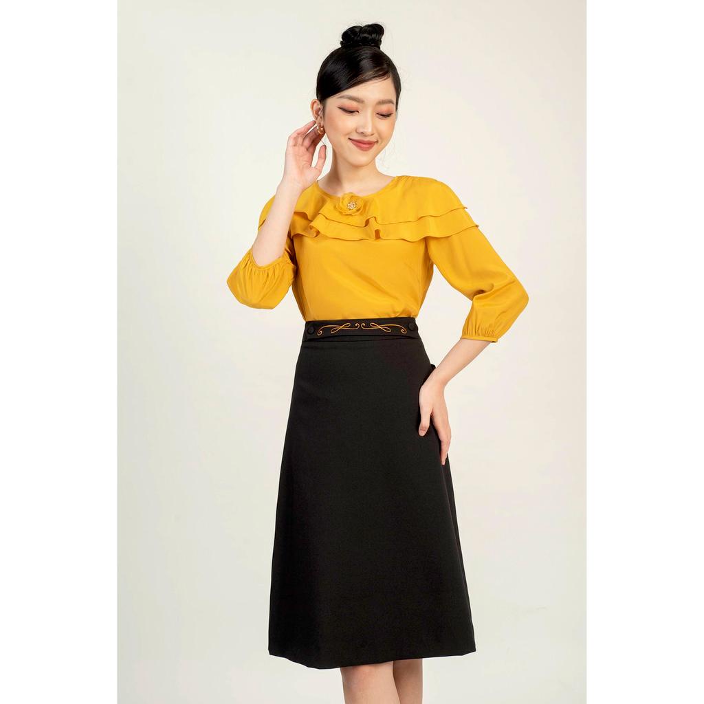 Zuýp A Thêu Cạp MMOutfit M-JU060121037