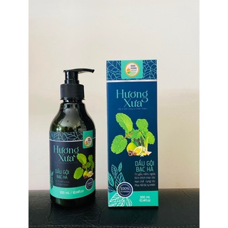 Dầu gội thảo mộc bạc hà for men Hương Xưa với bồ kết, tinh dầu bạc hà và thảo mộc cô đặc