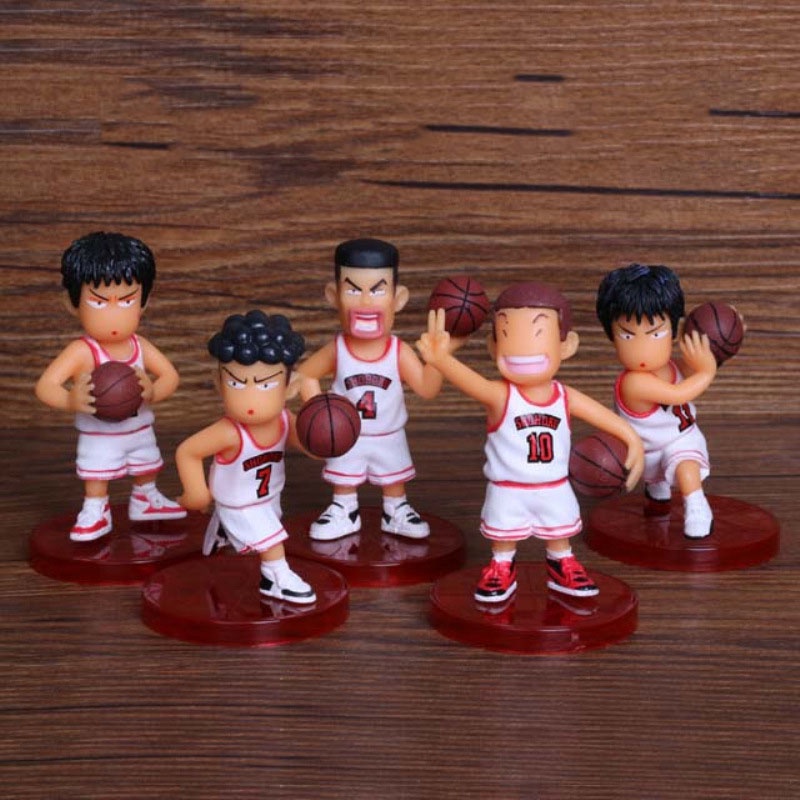 Set Cao 5 Nhân Vật Cao Thủ Bóng Rổ Slam Dunk ( 2 Màu ) 8cm