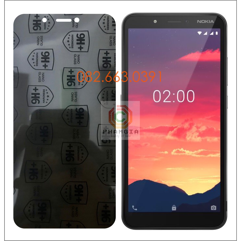 Dán cường lực chống nhìn trộm Nokia C2 dẻo nano