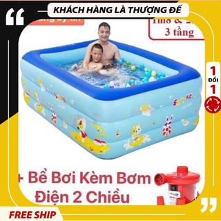 [TỐT NHẤT]  Bể Bơi Phao Cho Bé - 1m8 +2m1 - 3 Tầng( ẢNH THẬT )
