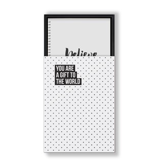 Hộp quà sổ SDstationery "You are a gift to the world" - Sổ lò xo A5 màu bìa silver (mẫu bìa ngẫu nhiên)