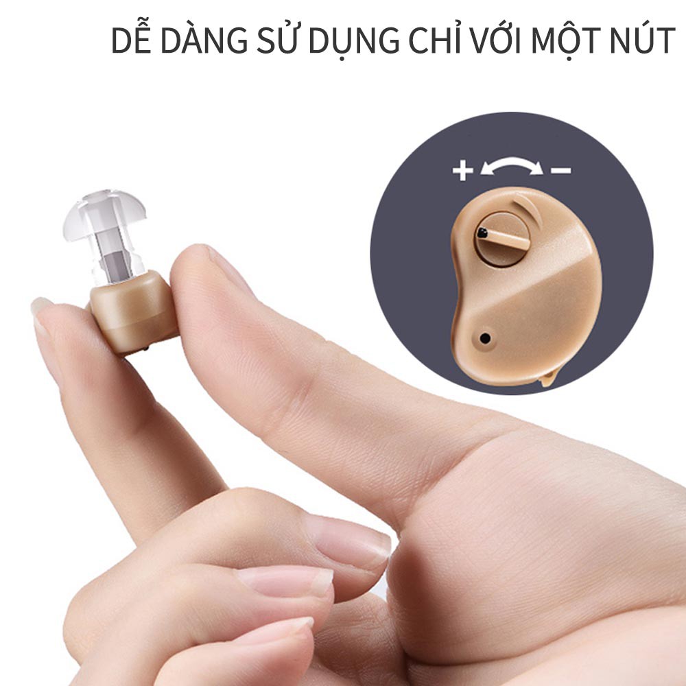 【Mua một tặng một】Máy trợ thính nhỏ không dây AXon k80