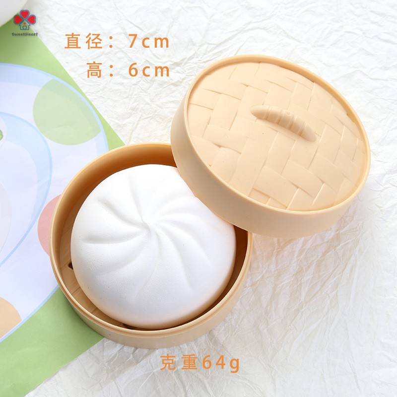 Bánh Bao Đồ Chơi 8cm Giúp Giảm Căng Thẳng Độc Đáo Tiện Dụng