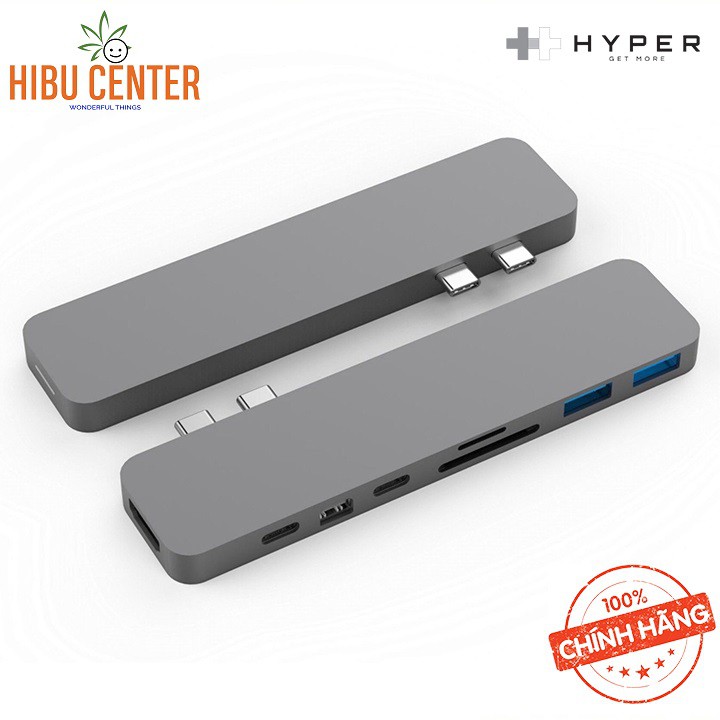 [Cho Macbook Pro/ Air] Hub USB-C Cổng chuyển HyperDrive Pro 8-IN-2 GN28D - Follow HIBUCENTER Giảm 5%