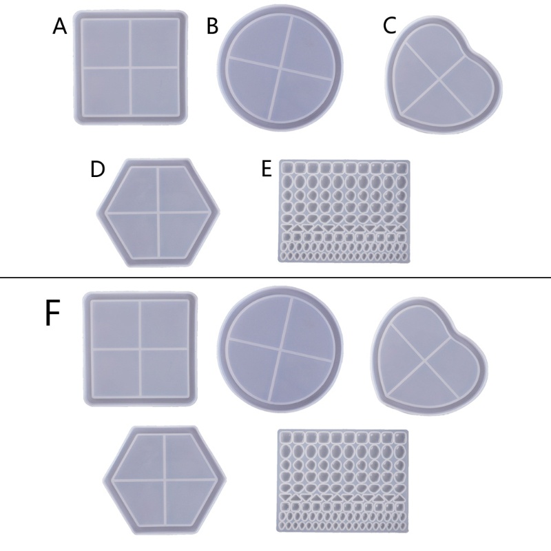 Khuôn Silicone Làm Đồ Uống Resin Hình Tròn DIY