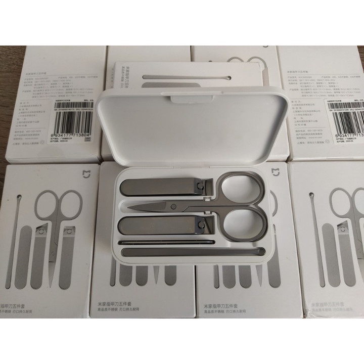 Bộ bấm móng tay Xiaomi Mijia 5 món bỏ túi tiện dụng, Thép chống gỉ 430 cao cấp chuyên nghiệp - bảo hành 24 tháng