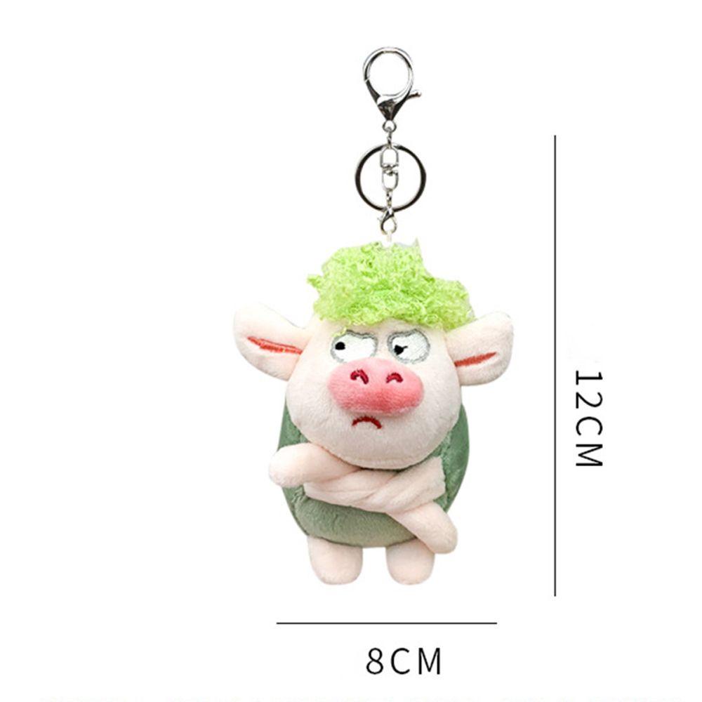 LANFY Móc Khóa Heo Nhồi Bông Mềm Mại Dễ Thương