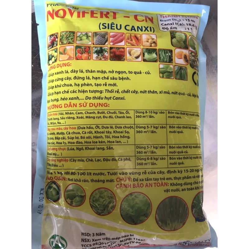 Phân bón Siêu Canxi Novifert-Cn (1kg)