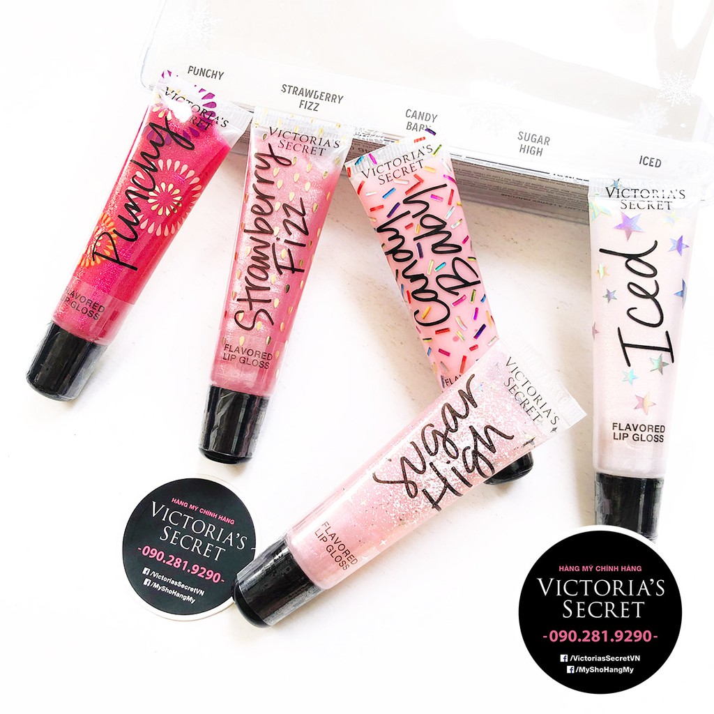 Set 5 cây son hương trái cây, Victoria's Secret - Hàng nhập USA, có bán lẻ