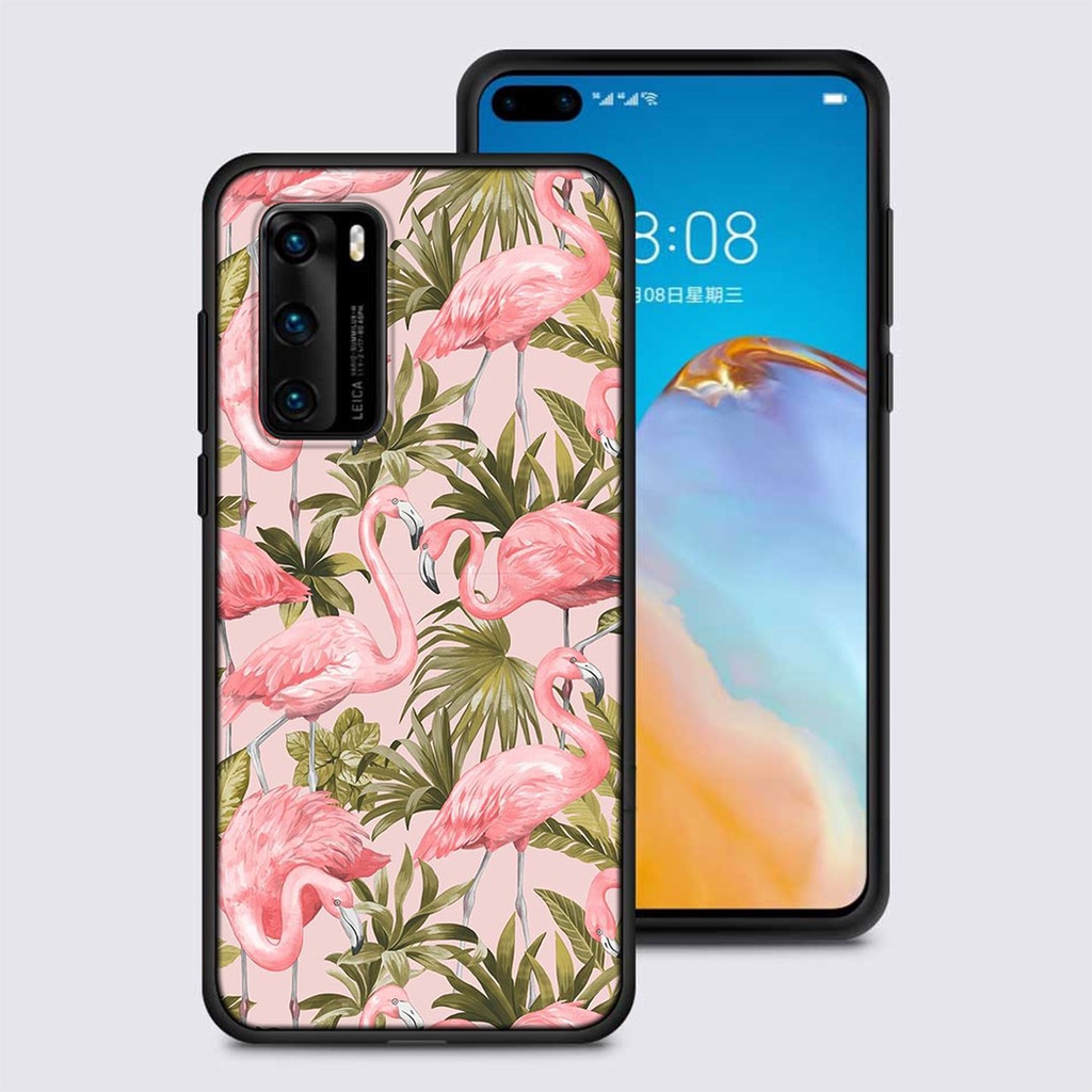 Ốp Điện Thoại Tpu Hình Chim Hồng Hạc Mùa Hè Cho Huawei Honor View 20 8c 9a 20s Pro 9 10 Lite Gtl75