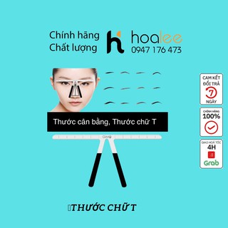 Thước chữ T kèm cán, thước cân bằng tạo dáng lông mày