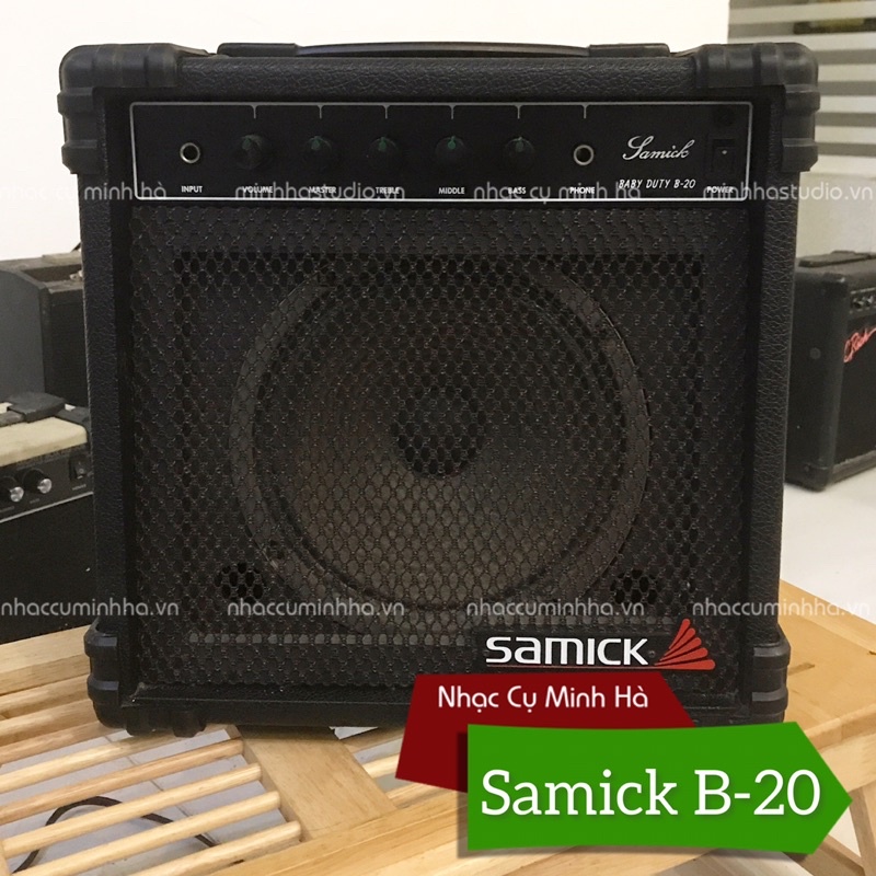 Ampli Samick B-20 cho đàn Guitar Bass (chơi được guitar điện) chạy hoàn hảo, âm thanh hay