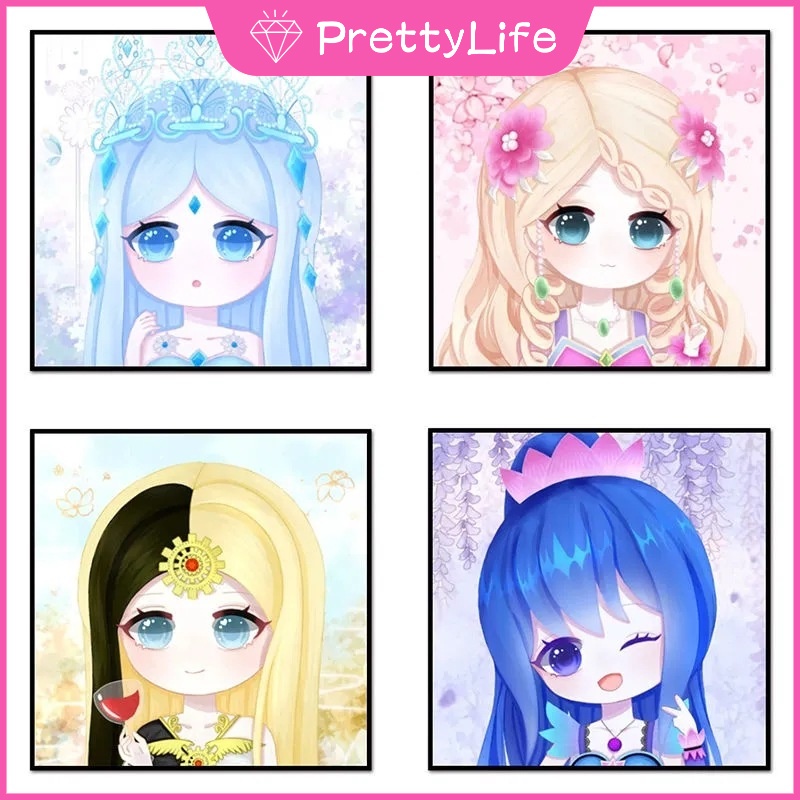 Bộ Tranh Đính Đá Tự Làm Họa Tiết Công Chúa Ye Luoli 2022 Kích Thước 30x30cm