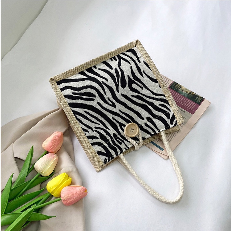 【+38 mẫu】Túi vải canvas đựng hộp cơm đồ cá nhân, túi vải cói mini đựng đồ, họa tiết siêu xinh