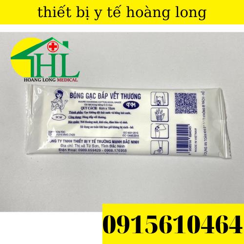Bông gạc đắp vết thương An Lành 6x15cm vô trùng từng miếng nhiều kích thước