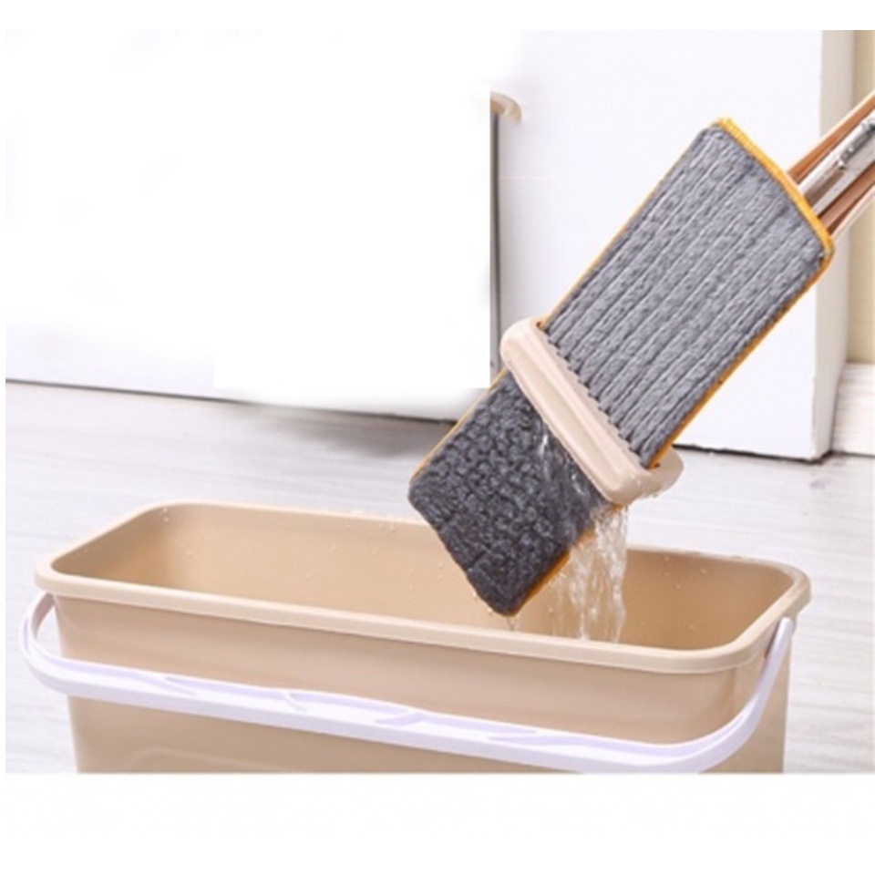 Cây Lau Nhà Tự Vắt Thông Minh, Cán Inox, Bộ Chổi Lau Sàn Thông Minh Spin Mop Tự Vắt Thông Minh Xoay 360 Độ
