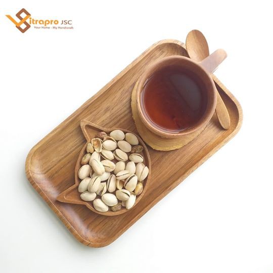 Khay gỗ vuông, khay gỗ chữ nhật đựng đồ ăn, khay cà phê, khay trang trí, chụp ảnh