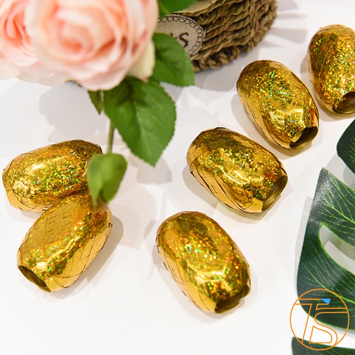 Cuộn Dây Ruy Băng Kim Tuyến 5mmx10m trang trí