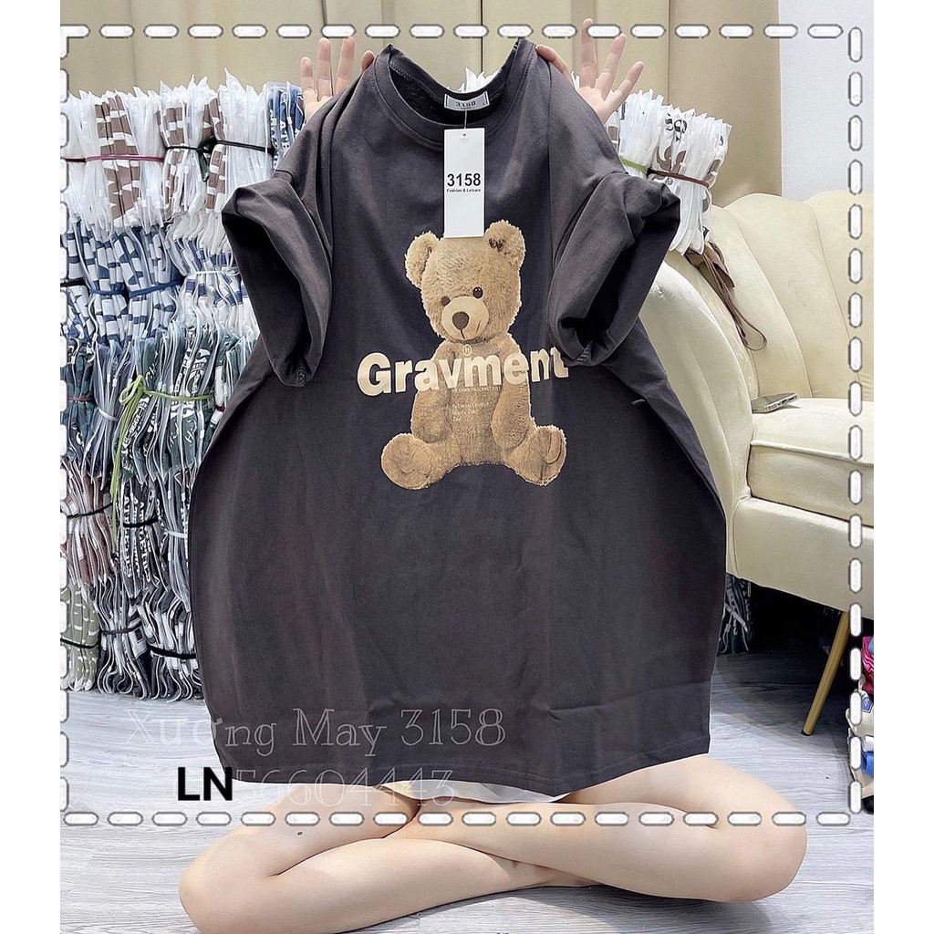 Áo phông gấu gravement-3L5N