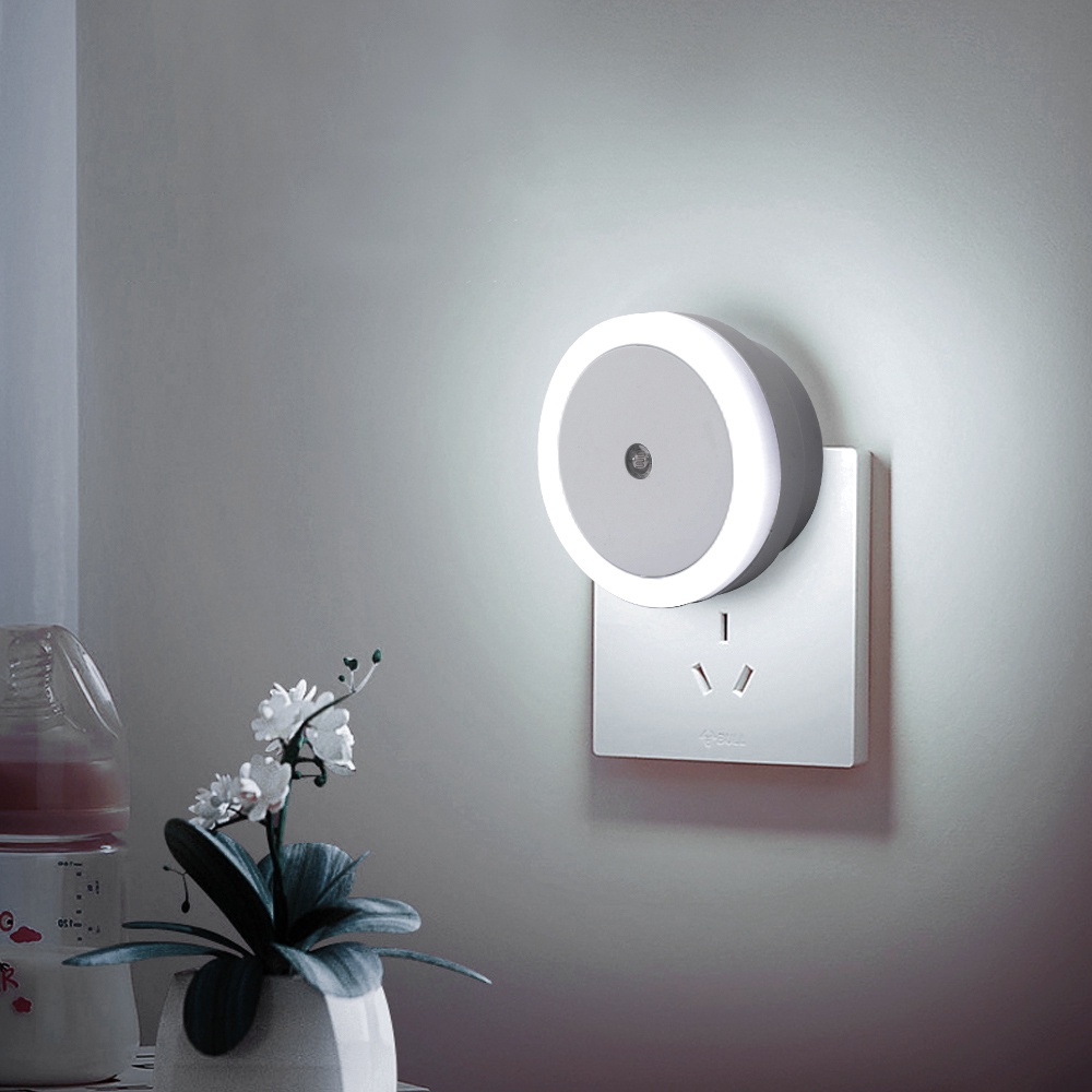Đèn LED Tròn Gắn Tường Có Cảm Biến Chuyển Động Phích Cắm EU US