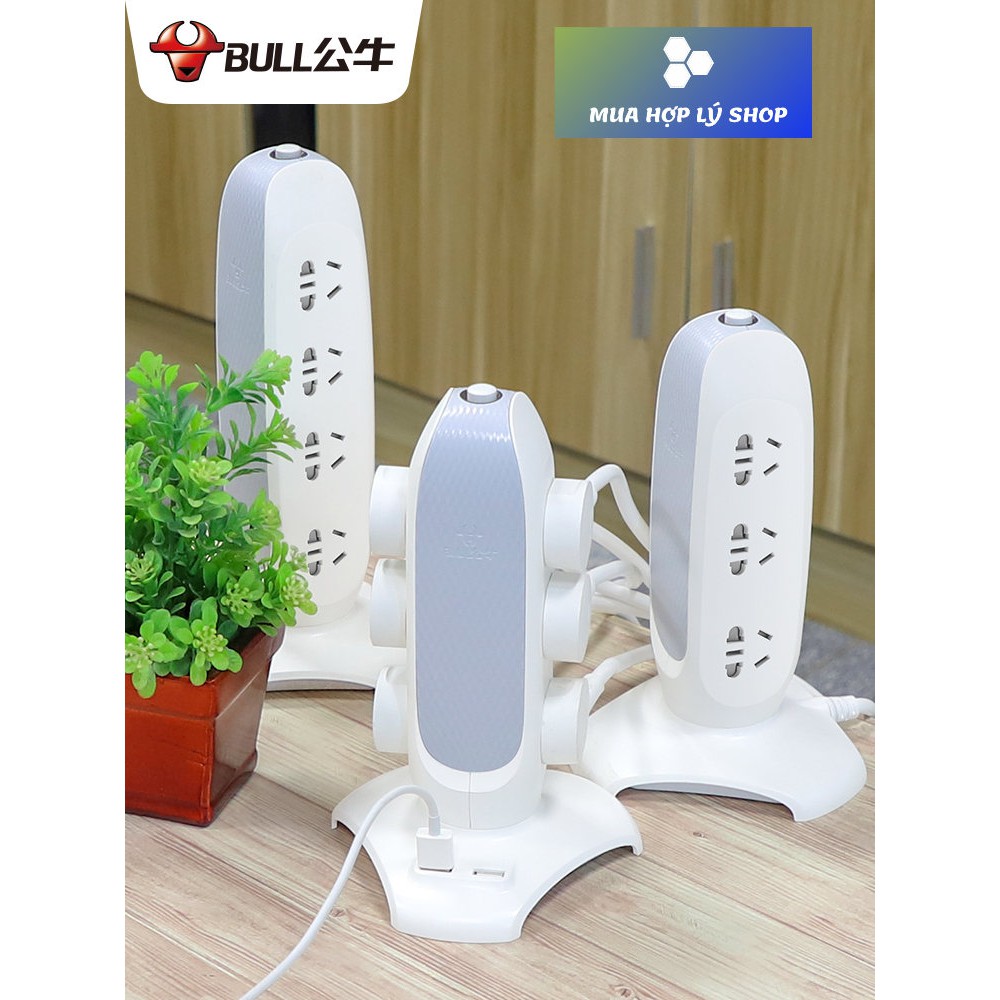 TỔNG HỢP Ổ Cắm Điện Hình Tháp Thông Minh BULL Chống Cháy, An toàn Trẻ em, Tích Hợp Cổng USB