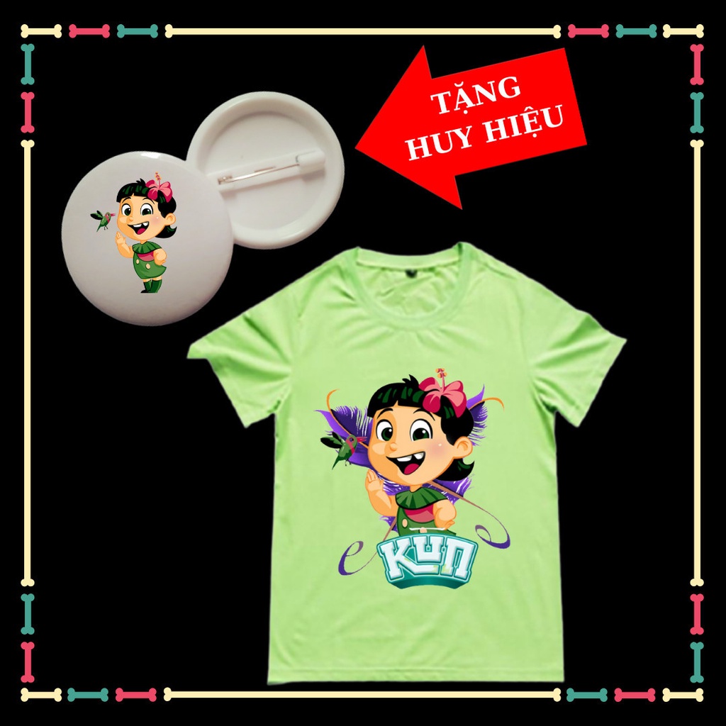 Áo Kun Áo Gia đình nông trại Kun Siêu phàm Tám Tuốt cho trẻ em-Tặng Huy Hiệu Kun cho trẻ em