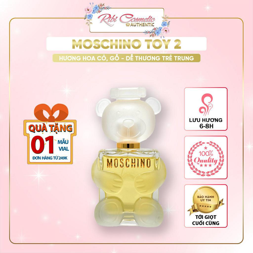 Nước Hoa Nữ Moschino Toy 2 - Bubble Gums Gấu trắng - Gấu Hồng nước hoa dễ thương nhẹ nhàng cho hssv