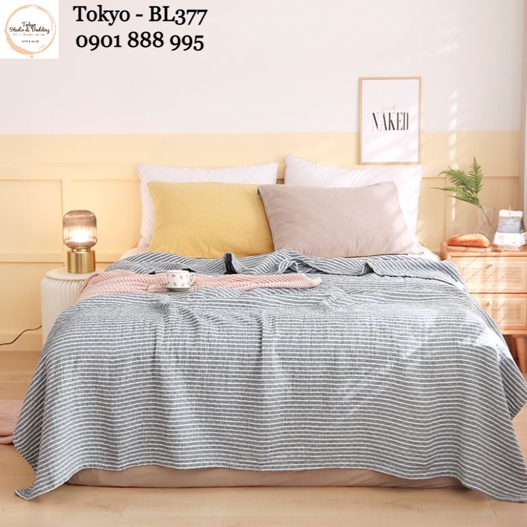 [SALE] SO 42_Chăn Hè Xô Organic Cotton Dòng Phổ thông/Basic 3 lớp