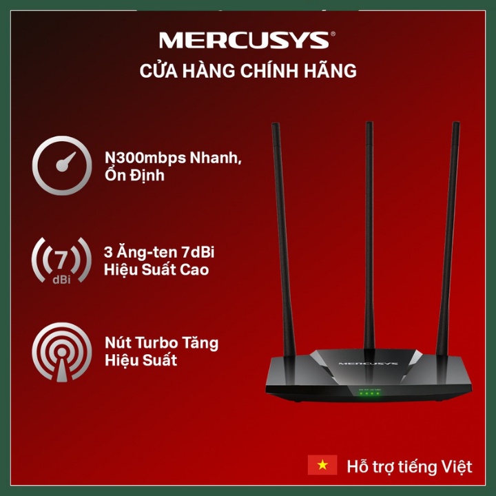 Kích Wifi Mercusys MW330HP - kích Sóng Xuyên Tường- Hàng Chính Hãng