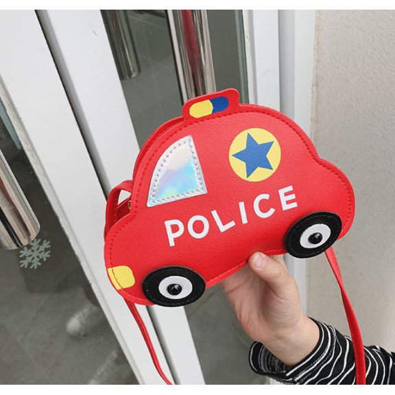 Túi đeo chéo xe cảnh sát police cho bé đi chơi lì xì tết