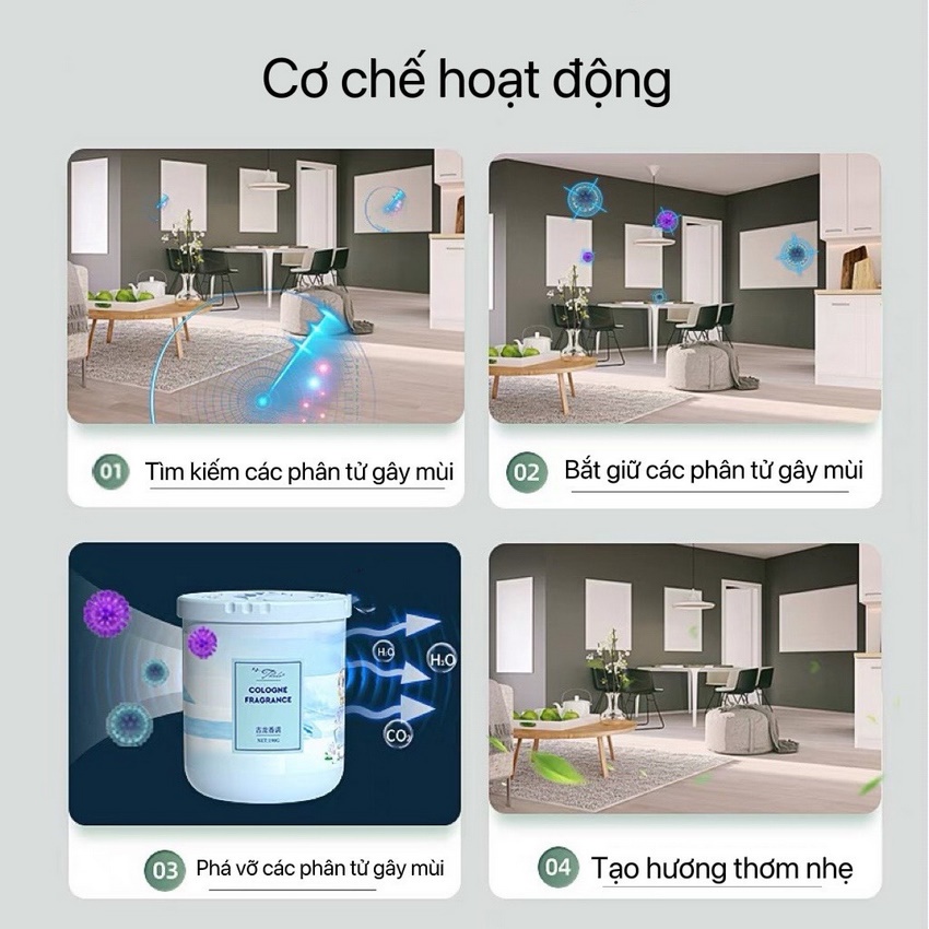 Sáp thơm phòng, sáp thơm khử mùi nhà vệ sinh, phòng ngủ, ô tô, tủ quần áo,... GALA HOME