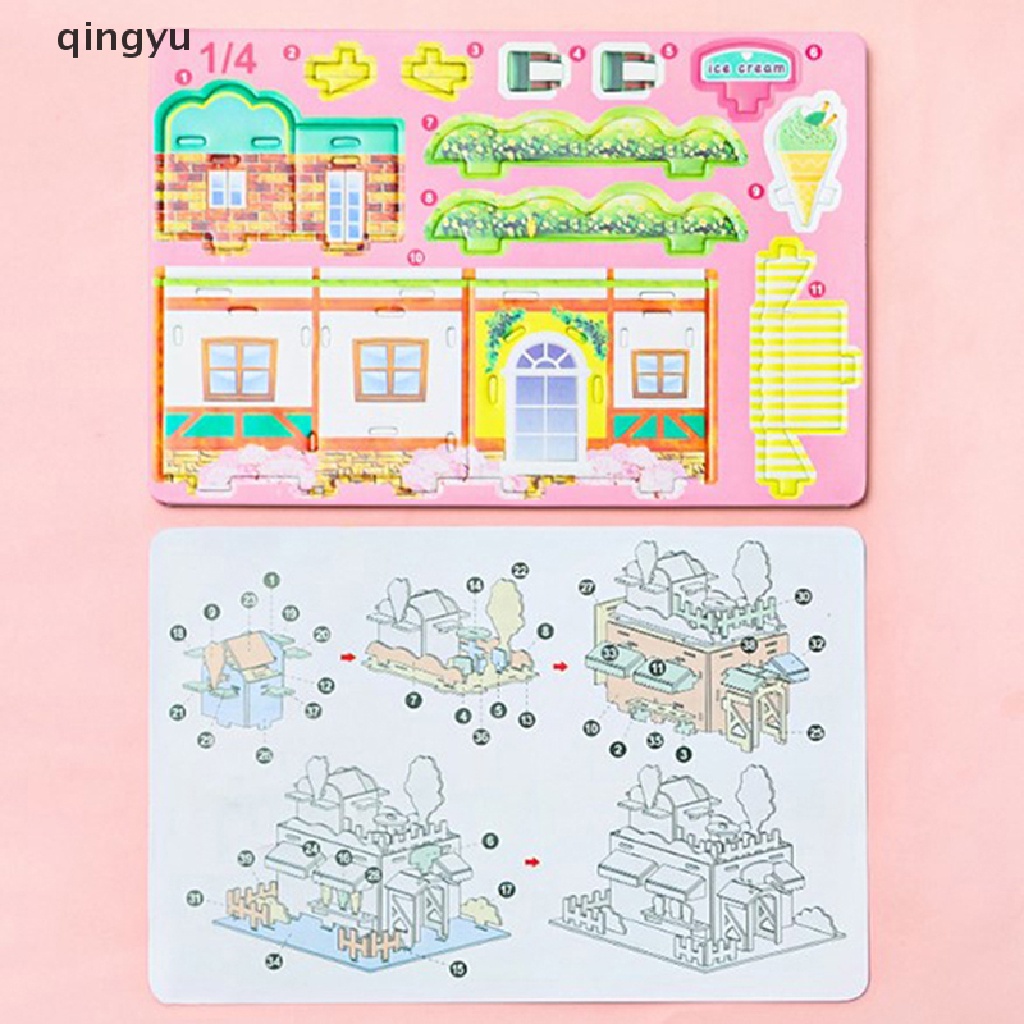 1 Bộ Xếp Hình 3D DIY Giáo Dục Cho Bé