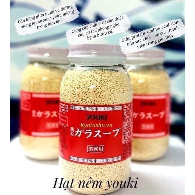 Bột Nêm Youki Nhật Bản 500G Không Chất Tạo Màu Không Chất Bảo Quản Bổ Sung I Ốt An Toàn Cho Bé Và Gia Đình