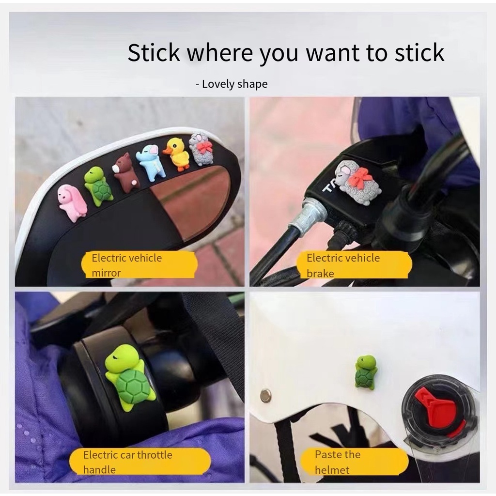 Nhãn Dán Trang Trí Xe Hơi Họa Tiết Động Vật Dễ Thương