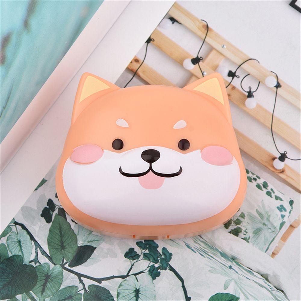 ESPO Hộp Nhựa Đựng Kính Áp Tròng Hình Chú Chó Shiba Inu Đáng Yêu