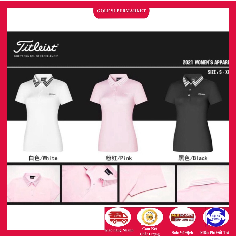 Áo golf nữ cộc tay mẫu mới [ PHỤ KIỆN GOLF ]