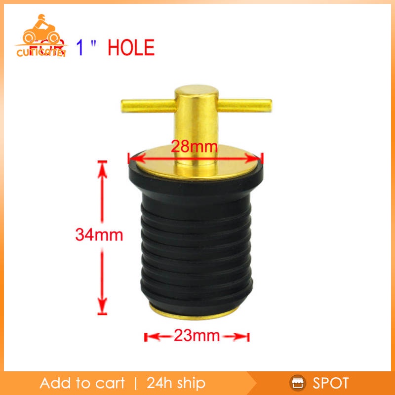 Tay cầm chữ T 1inch bằng cao su + đồng thau