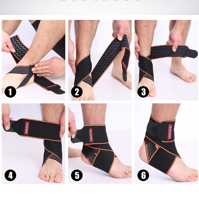Sửa Băng cổ chân thể thao chống trượt chính hãng Aolikes 1527 Đai Quấn Bảo Vệ Mắt cá Chân chinhhang