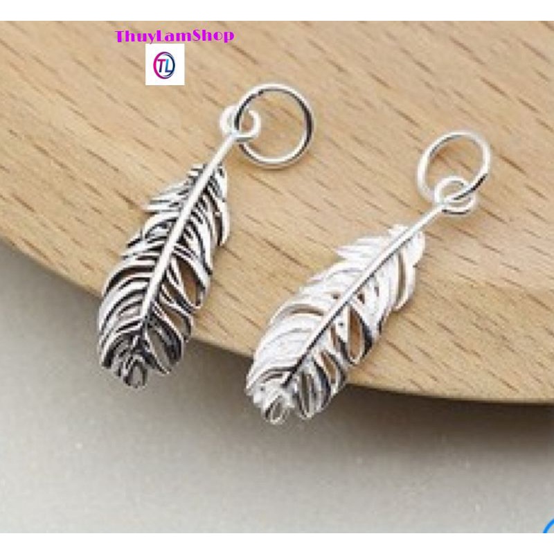 Charm cánh thiên thần bạc thái cao cấp xâu vòng