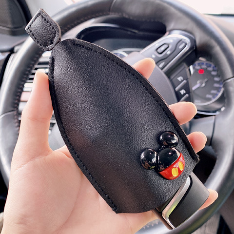 【⚡Vỏ Da PU Bảo Vệ Chìa Khóa Xe Hơi Họa Tiết Cầu Vồng Dễ Thương