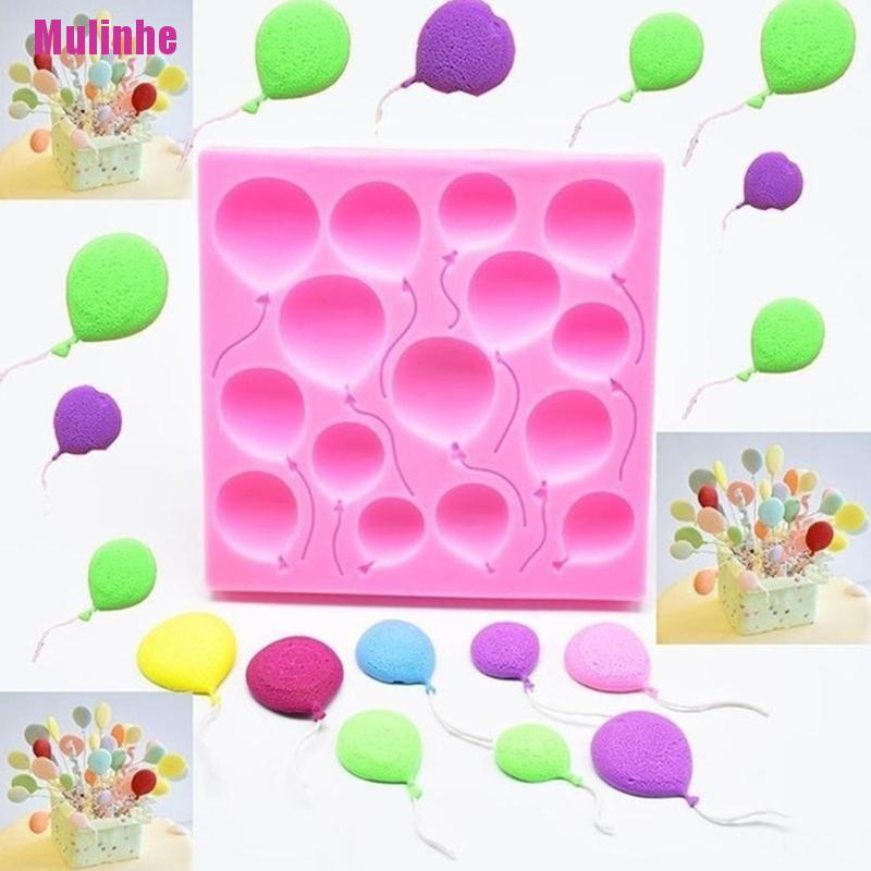 Khuôn Silicone Làm Bánh / Sô Cô La Chống Dính Hình Bóng Bay