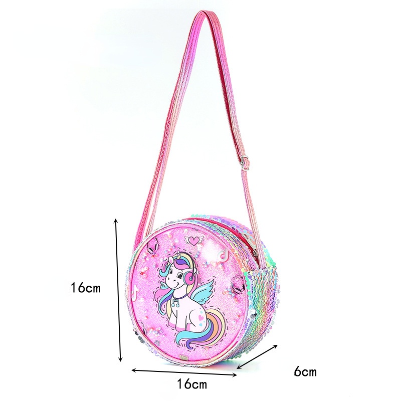 Túi Pony Đính Kim Tuyến Cho Bé Gái