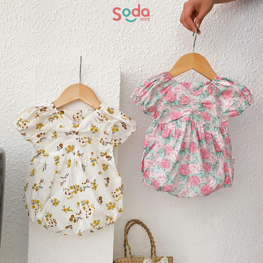 Body bé gái Miry họa tiết hoa Hàn Quốc siêu xinh SODA KIDS