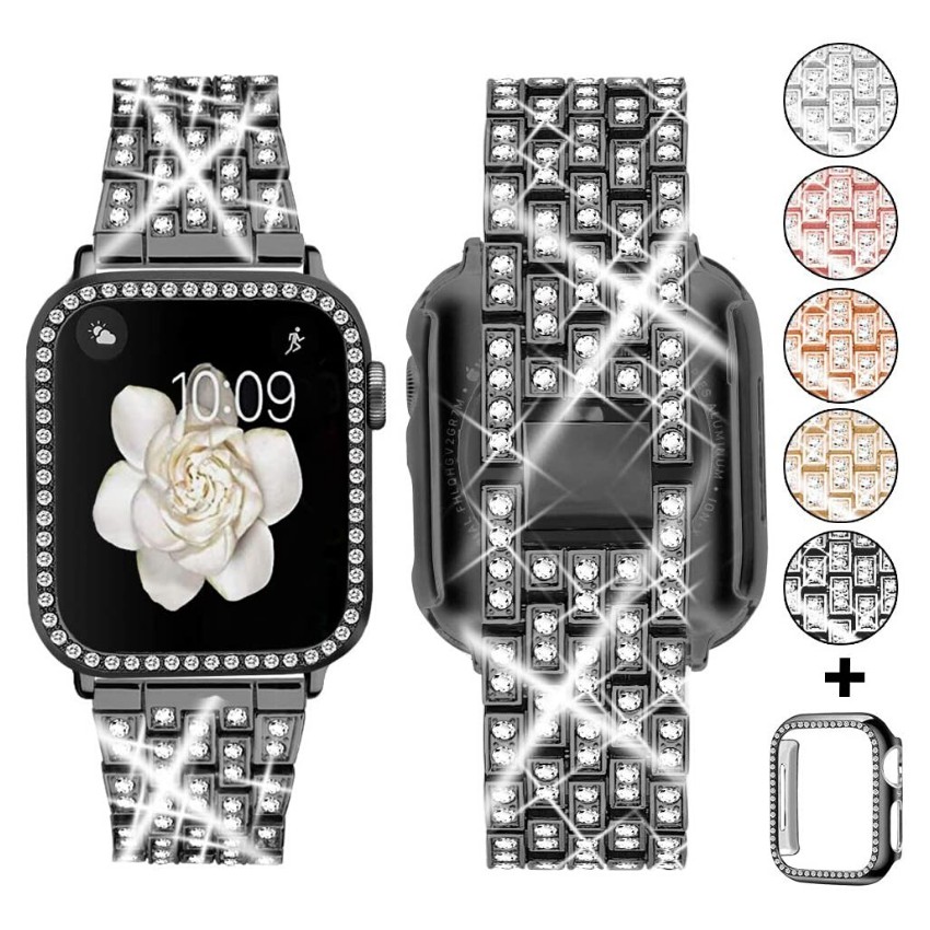 Bộ Khung Bảo Vệ Đồng Hồ Thông Minh Iwatch Series 6 Se 5 / 4 / 3 / 2 / 1 Band 38mm 40mm 42mm 44mm